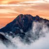 宮古島 グルメ・食事 - mountains, mt kitahotaka, sunset, landscape, evening, nature, clouds, chubu mountain national park, japan