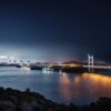 宮古島 ニュース・話題 - night view, bridge, nature, sea, island, illumination, seto inland sea, kojima sakaide route, starry sky, japan